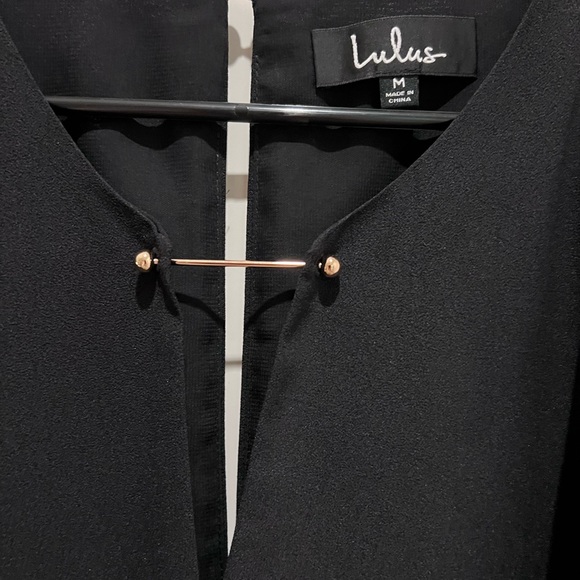 NWT Lulus Near or Bar Black Shift Dress Size Medium - Picture 7 of 9